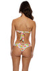 Luli Fama Limoncello Seamless Reversible Peek A Boo Row Wavy Back Ruched Bottom
